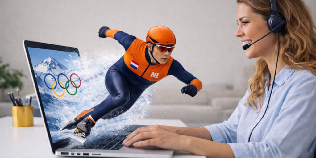 Je hoeft niet op locatie te zijn om onderdeel van de Spelen te zijn